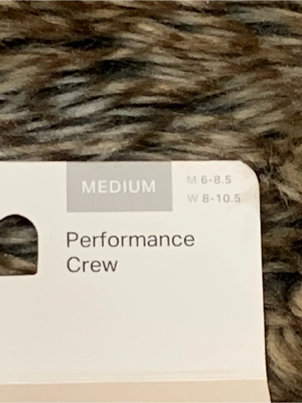 Vuori Performance Crew Sock M 6-8.5 W 8-10.5 White
